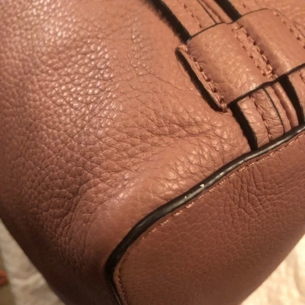 Rebecca MINKOFF pink leather tassel hobo bag